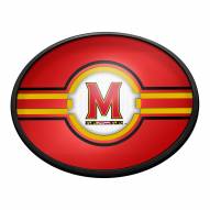 Maryland Terrapins Oval Slimline Lighted Wall Sign