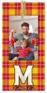 Maryland Terrapins Plaid Clothespin 6" x 12" Sign