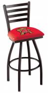 Maryland Terrapins Swivel Bar Stool with Ladder Style Back