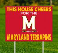 Maryland Terrapins This House Cheers for Yard Sign