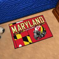 Maryland Terrapins Uniform Inspired Starter Rug