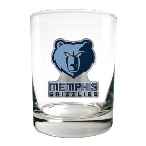 Memphis Grizzlies NBA 2-Piece 14 Oz. Rocks Glass Set