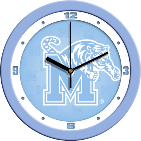 Memphis Tigers Baby Blue Wall Clock