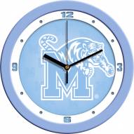 Memphis Tigers Baby Blue Wall Clock