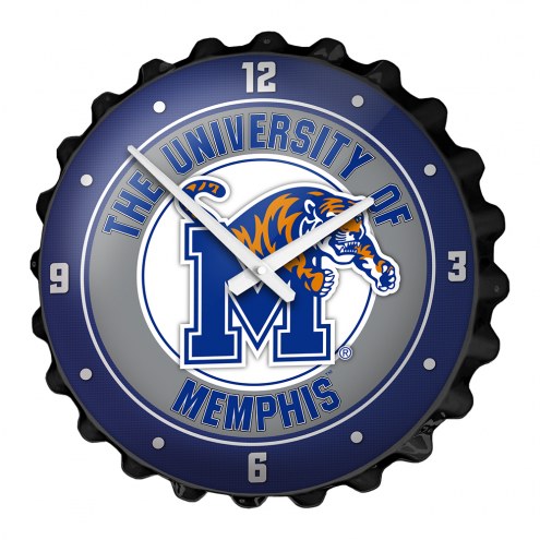 Memphis Tigers Bottle Cap Wall Clock