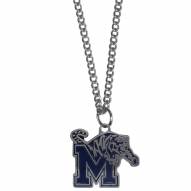 Memphis Tigers Chain Necklace with Small Charm