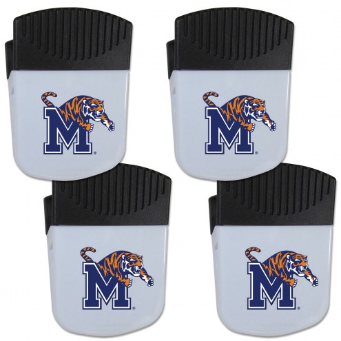 Memphis Tigers Chip Clip Magnet with Bottle Opener - 4 Pack