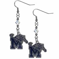 Memphis Tigers Crystal Dangle Earrings