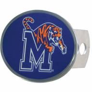 Memphis Tigers Class II and III Oval Metal Hitch Cover