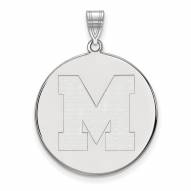Memphis Tigers Sterling Silver Extra Large Disc Pendant