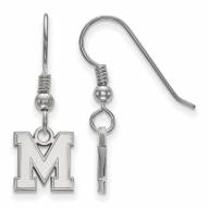 Memphis Tigers Sterling Silver Extra Small Dangle Earrings