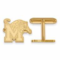 Memphis Tigers Sterling Silver Gold Plated Cuff Links