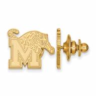 Memphis Tigers Sterling Silver Gold Plated Lapel Pin