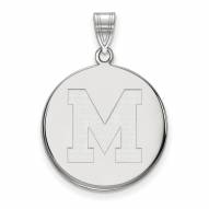 Memphis Tigers Sterling Silver Large Disc Pendant
