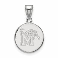 Memphis Tigers Sterling Silver Medium Pendant