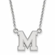Memphis Tigers Sterling Silver Small Pendant Necklace