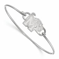 Memphis Tigers Sterling Silver Wire Bangle Bracelet