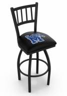 Memphis Tigers Swivel Bar Stool with Jailhouse Style Back