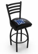 Memphis Tigers Swivel Bar Stool with Ladder Style Back