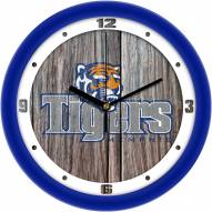 Memphis Tigers Weathered Wood Wall Clock