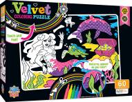 Mermaid 60 Piece Velvet Coloring Puzzle