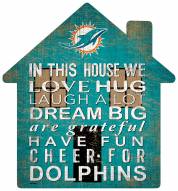 Miami Dolphins 12" House Sign