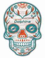 Miami Dolphins 12" Sugar Skull Sign