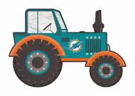 Miami Dolphins 12" Tractor Cutout Sign