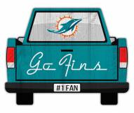 Miami Dolphins 12" Truck Back Cutout Sign