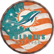 Miami Dolphins 16" Flag Barrel Top