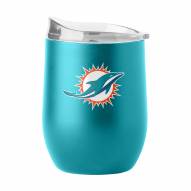 Miami Dolphins 16 oz. Flipside Powder Coat Curved Beverage Glass