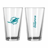 Miami Dolphins 16 oz. Gameday Pint Glass