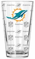 Miami Dolphins 16 oz. Sandblasted Pint Glass