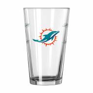 Miami Dolphins 16 oz. Satin Etch Pint Glass