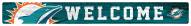 Miami Dolphins 16" Welcome Strip
