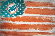 Miami Dolphins 17" x 26" Flag Sign