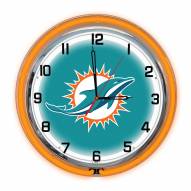 Miami Dolphins 18" Neon Clock