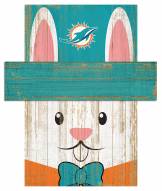 Miami Dolphins 19" x 16" Easter Bunny Head