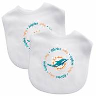 Miami Dolphins 2-Pack Baby Bibs
