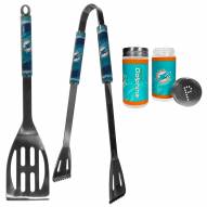 Miami Dolphins 2 Piece BBQ Set with Tailgate Salt & Pepper Shakers