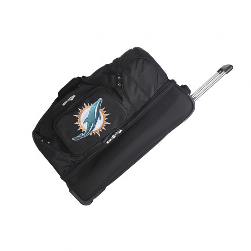 Miami Dolphins 27&quot; Drop Bottom Wheeled Duffle Bag