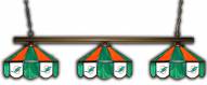 Miami Dolphins 3 Shade Pool Table Light