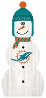Miami Dolphins 31" Snowman Leaner