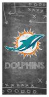 Miami Dolphins 6" x 12" Chalk Playbook Sign