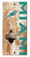 Miami Dolphins 6" x 12" Distressed Bottle Opener