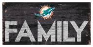 Miami Dolphins 6" x 12" Family Sign