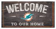 Miami Dolphins 6" x 12" Welcome Sign