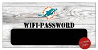 Miami Dolphins 6" x 12" Wifi Password Sign