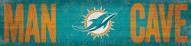 Miami Dolphins 6" x 24" Man Cave Sign