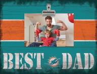 Miami Dolphins Best Dad Clip Frame